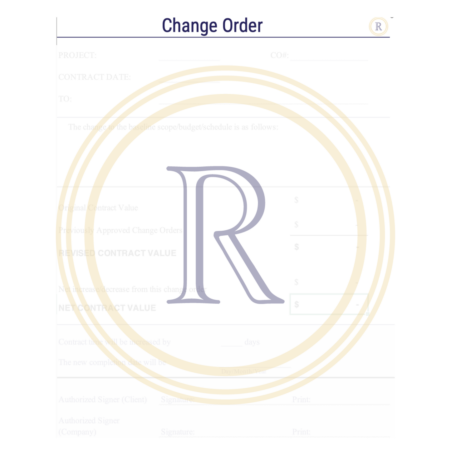 Change Order Toolkit