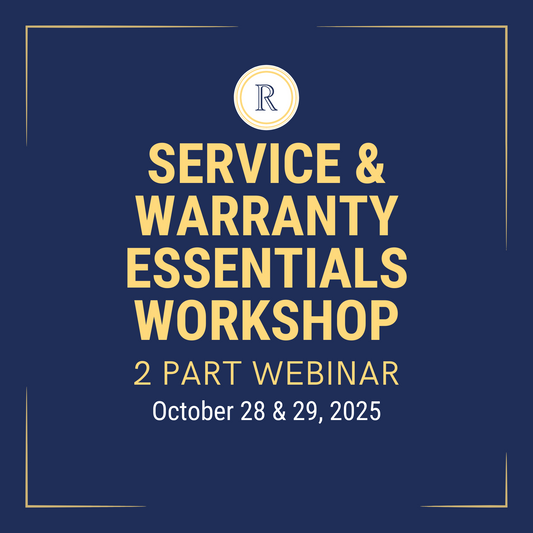 Service & Warranty Essentials Workshop (2-Part Webinar)